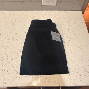 NWT Athleta Women's Elegant Black Corduroy Mini Skirt size 0